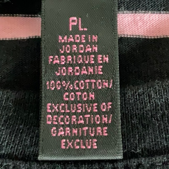 Lauren Ralph Lauren Petite Black and Pink Top - Picture 9 of 10